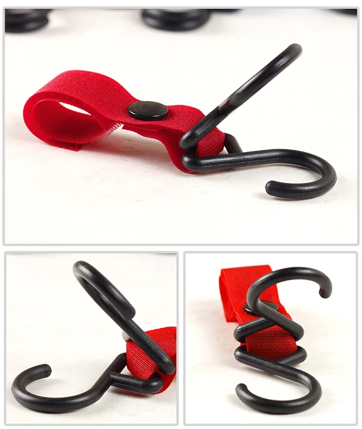 Новые пластиковые детские принадлежности для детских колясок, 2 крючка, коляска, автомобильная вешалка, подвесной ремень