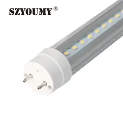 SZYOUMY 50 pcs SMD 2835 Светодиодный трубки T8 G13/R17D 85-265 V 9 W 600 мм лампа дневного света 0,6 м 2ft светодиодный трубки 2 года гарантии