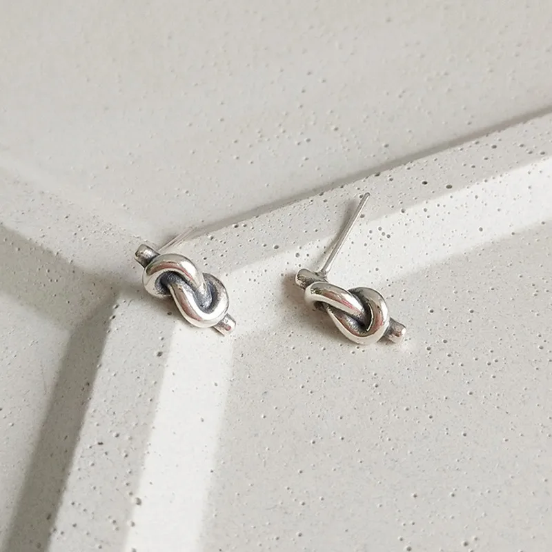 LBLS Stud Earrings For Women Genuine 925 Sterling Silver Earrings Fashion Trendy Femal Ladies Geometry Korean Fashion Earrings  (2)