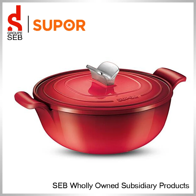 Supor Cast iron Thickened Soup Pot Enamel Pan in Soup & Stock Pots