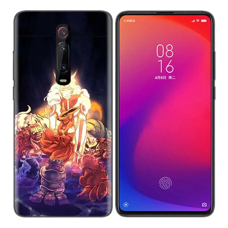 Черный мягкий силиконовый чехол для Xiaomi mi 9T CC9 Red mi 4 4X5 6 6A 7 7A Note Plus K20 Pro F1 Tampa осень Наруто Аниме Темный