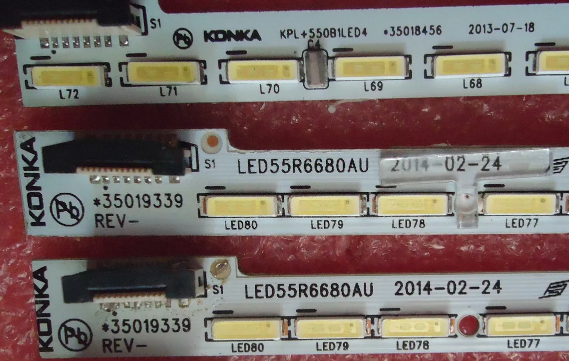 FOR konka KPL+550B1LED4 Article lamp 35018456 1piece=72LED 690MM for tcl l40f3200b article lamp 40 down lj64 03029a lta400hm13 screen 1piece 60led 455mm 2pieces lot