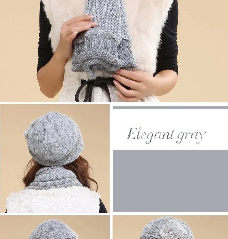 Charles Perra, женские наборы шарф шапка, двойной слой, зима, утолщенная шерсть, вязаные шапки, повседневные, ручной работы, тканые, шерстяные шапочки, шапки 3033