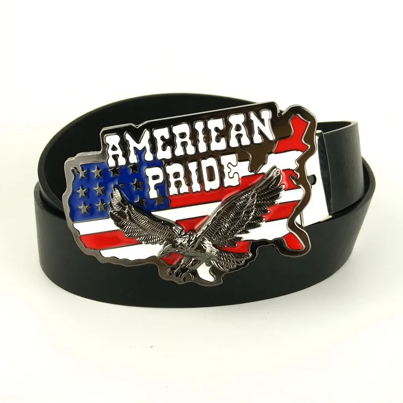 Hebilla de cintur/ón American Eagle Belt Buckle USA Flag