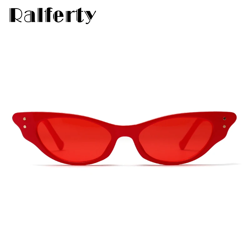 Ralferty 2018 ретро маленькие кошачьи глаза солнцезащитные очки Женские винтажные