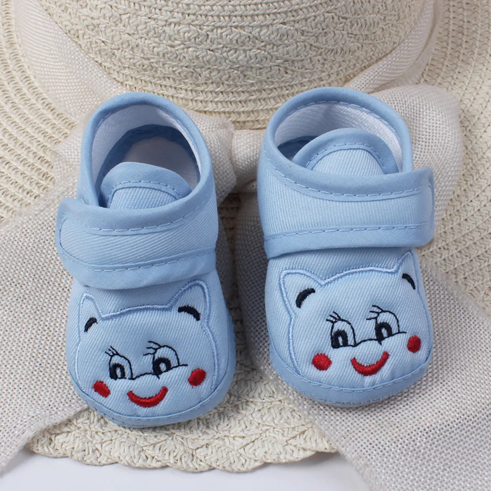 LONSANT/Новинка года; модная Милая тканевая нескользящая обувь для новорожденных девочек и мальчиков с мягкой подошвой; обувь для малышей