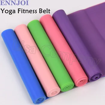 

150*15cm 0.3mm Thickness Superior Quality Slimming Elastic Soft Tasteless Latex Yoga Stretch Pulling Belt Tensile Belt