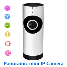 Promos Black Friday et Cyber Monday AliExpress 2017. Kits DIY Arduino, Raspberry, imprimantes 3D, caméras IP 580 180 Degree Fisheye Panoramic Camera HD 720P Wireless WIFI IP Camera Home Security Surveillance Camera System ONVIF Webcam Audio