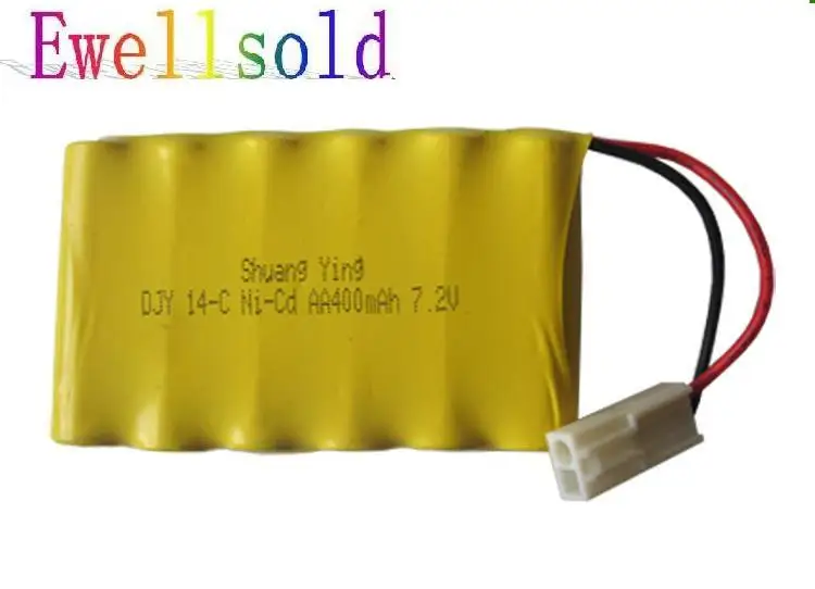 Ewellsold RC car RC truck RC boat RC tank 7.2v 400mAh Ni-CD rechargeable battery free shipping