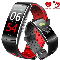 Для мужчин и Для женщин Смарт-часы монитор сердечного ритма крови Давление IP68 Водонепроницаемый Фитнес трекер Smartwatch для Android IOS Для женщин