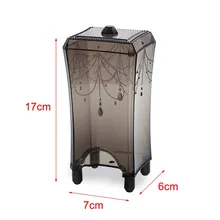 Ящик для хранения пластиковый прозрачный контейнер Настольный для косметики макияж хлопок RT99