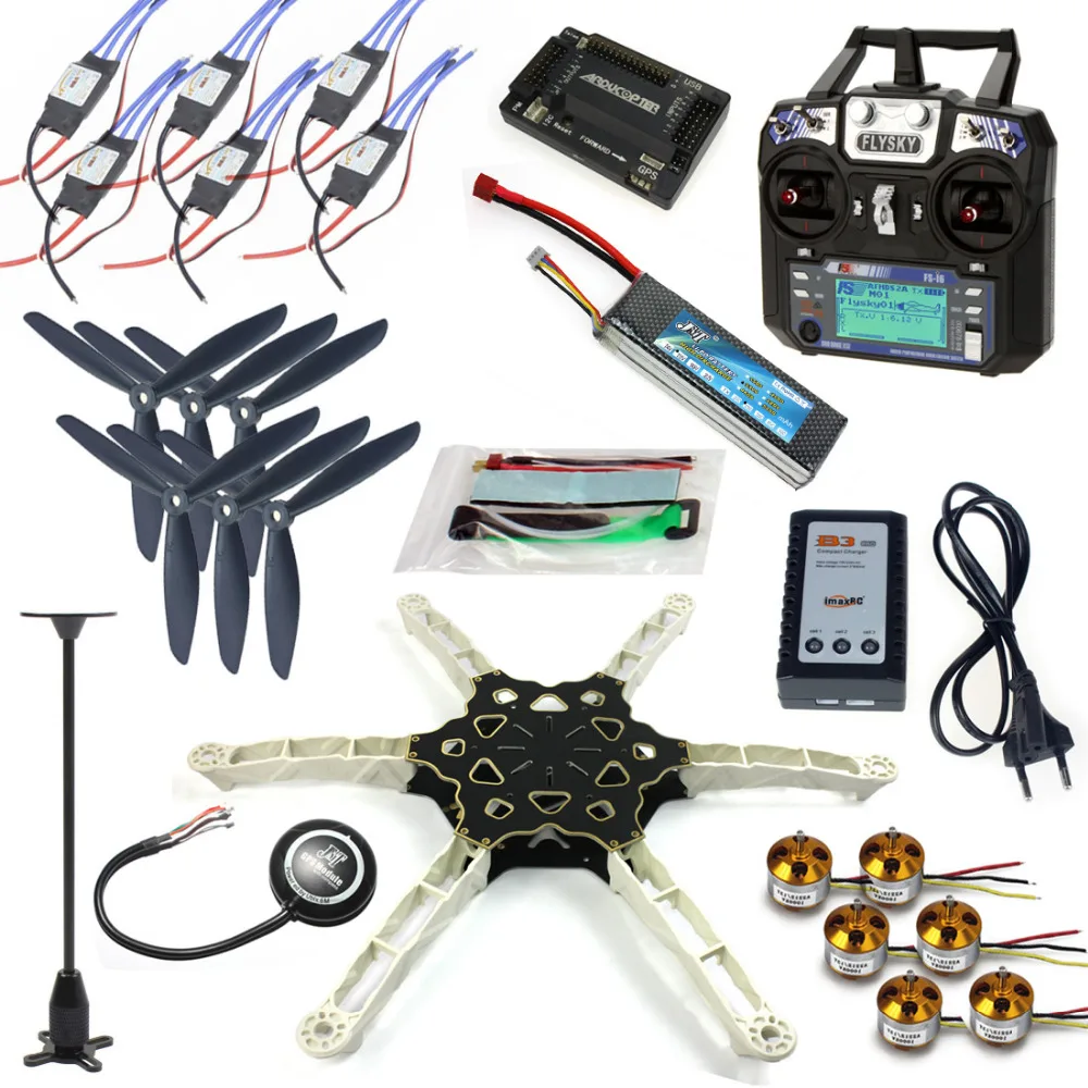 JMT DIY FPV Multirotor Drone Full GPS APM2.8 Set Alien Across Carbon Fiber RC Hexacopter Flysky FS-i6 6CH TX&RX Motor ESC JMT DIY FPV Multirotor Drone Full GPS APM2.8 Set Alien Across Carbon Fiber RC Hexacopter Flysky FS-i6 6CH TX&RX Motor ESC