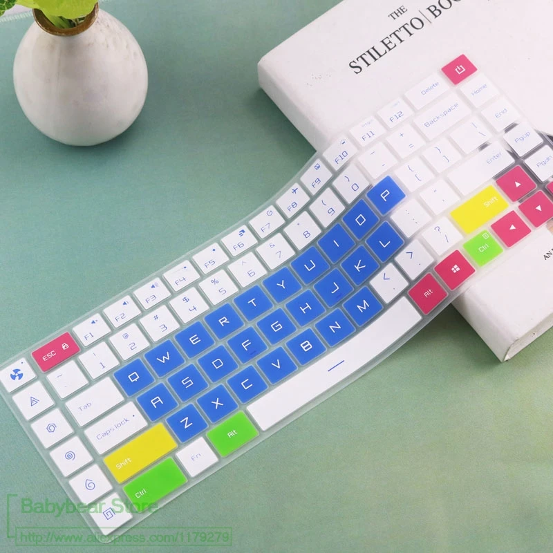 Силиконовый чехол-клавиатура для ноутбука, Защитная пленка для Xiaomi mi Ga mi ng, ноутбук 15 15,6 дюймов, GTX 1060 - Цвет: candyblue