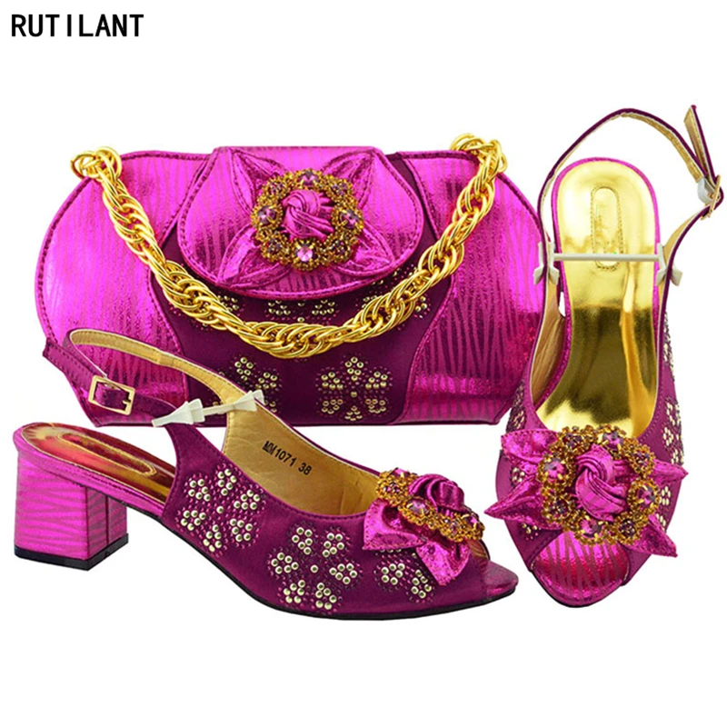Nieuwe Mode Afrikaanse Bijpassende Schoenen en Tassen Italiaanse In Vrouwen Schoenen en Tassen voor Party Wedding Vrouwen Schoen en zak Sets Nieuwe Mode Afrikaanse Bijpassende Schoenen en Tassen Italiaanse In Vrouwen Schoenen en Tassen voor Party Wedding Vrouwen Schoen en zak Sets