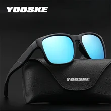 YOOSKE мужские Поляризованные Солнцезащитные очки женские мужские брендовые дизайнерские солнцезащитные очки дизайн высокое качество ретро UV400 очки