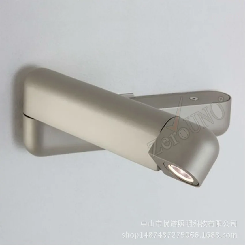 

Modern LED Wall Lamps Simple Bedside Wall Lamp With Dimmer Switch Chrome Flexibility Wall Lights Reading Light Indoor Lighting