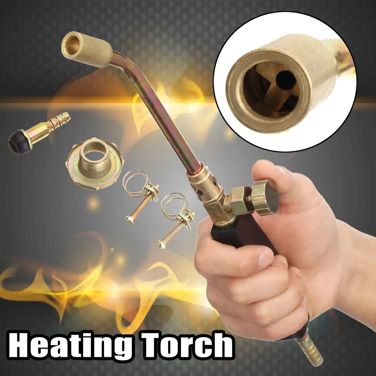 Details about   15-65 Heating Torch Propane Butane Gas Flame Blow Plunber Roofing Soldering Gun 