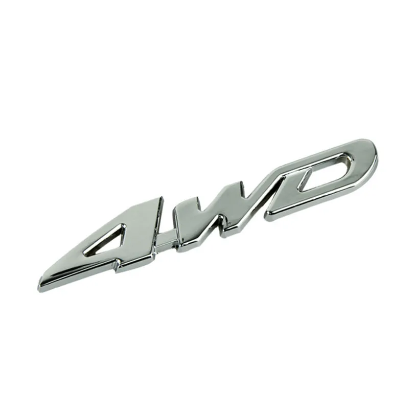 

Car stickers 2017 New Hot Metal 4WD Displacement Emblem Badge All Wheel Drive Auto car-styling sticker Wholesale
