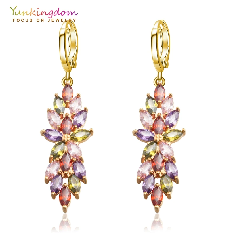 

Yunkingdom long earrings women luxury fashion drop earrings for women