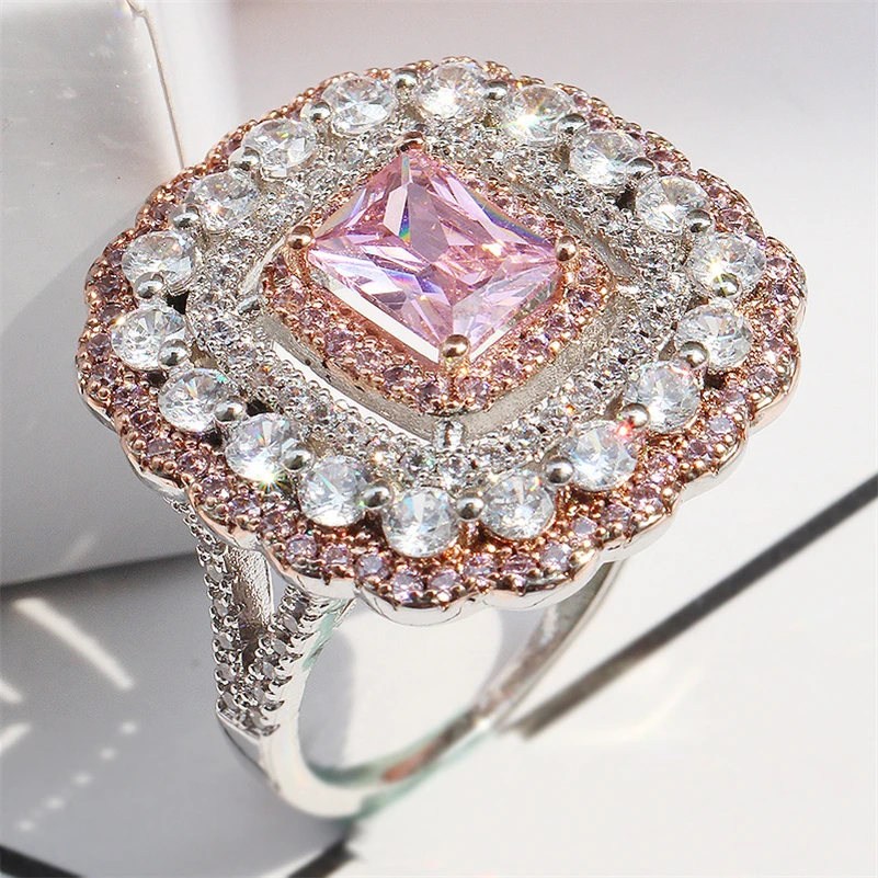 

14K White Gold Diamond Jewelry Ring for Females Anillos De Bizuteria Engagement Gemstone Women 14k Gold and Diamond Wedding Ring