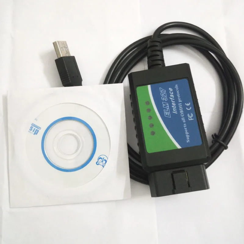 ELM327 V1.5 USB OBD2 поддерживает OBD II протоколы тест ELM 327 OBD версия 1,5 на основе ПК сканирующий инструмент автомобильный диагностический код считыватель