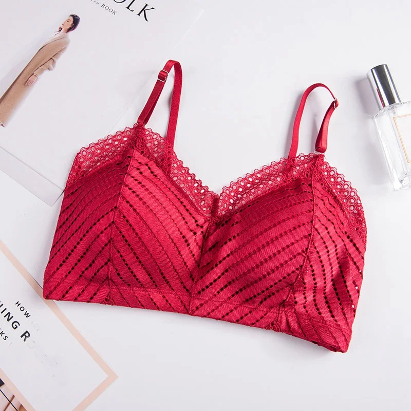 

Women Lace Wireless Bralette Sexy Female Lingerie Underwear Women Sexy Padded Seamless Bra