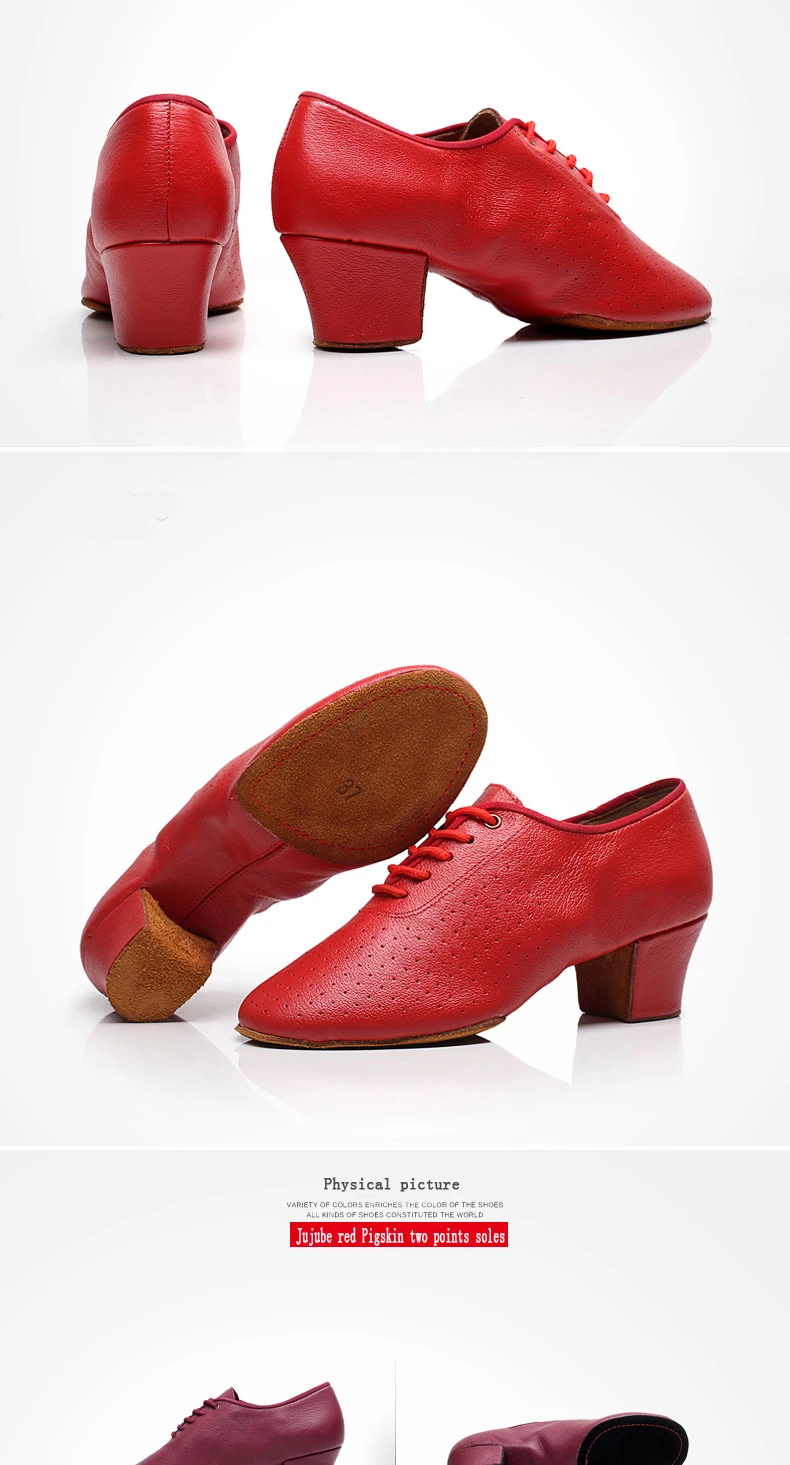 20161031_172847_104Modern Standard Dance Shoe Brand Women Genuine Leather Adult Jazz Shoes lady Aerobics Dancing Sneakers Teacher BD T1-B Discounts