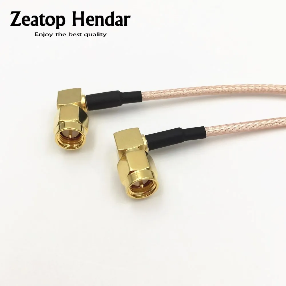 

1Pcs RG316 Wire Right Angle SMA Male Jack to 90 Degree SMA Male Plug RF Coaxial Cable Connector 15CM 20CM 30CM 50CM 100CM 200CM