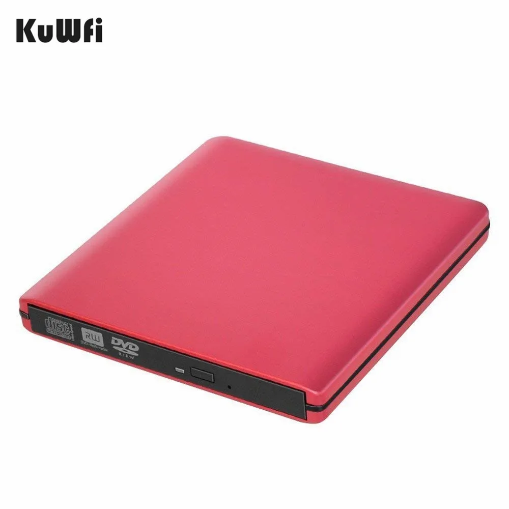 KuWFi Внешний DVD-привод Оптический привод USB 3.0 CD DVD Burner CD-RW Писатель Reader Рекордер для ноутбука с Windows PC