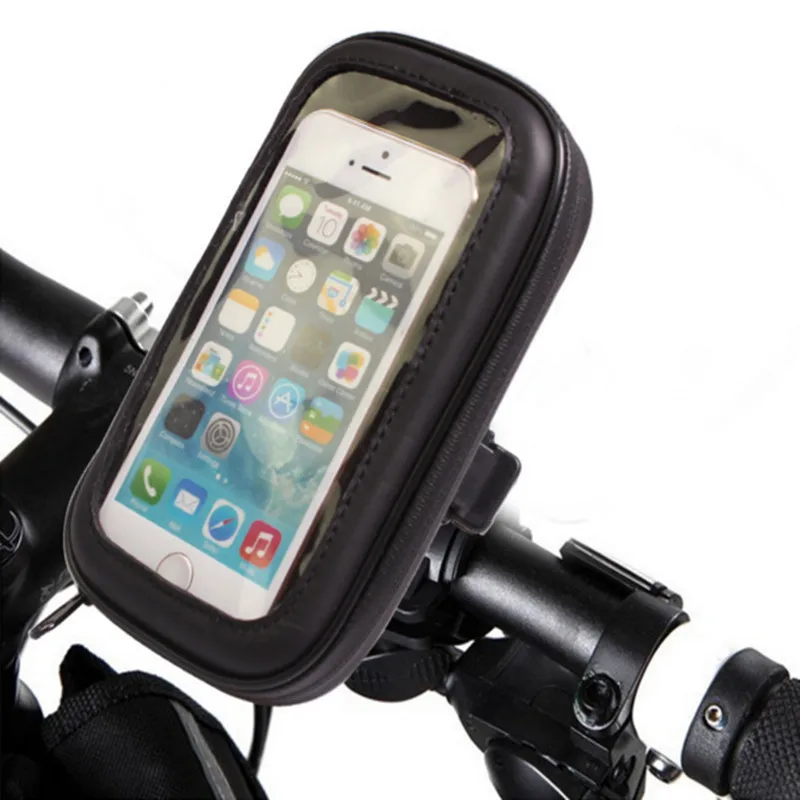 4.7 inches Universal Black Bicycle Frame Bike Phone Holder Waterproof