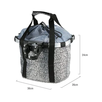 

Front Basket Detachable Bike Pet Vector Aluminum Alloy Gray