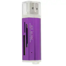 

High Quality Memory Card Reader for Micro SD SDHC TF M2 MMC MS PRO DUO All in 1 USB 2.0 Multi Memory Card Reader Adapter l0809#3
