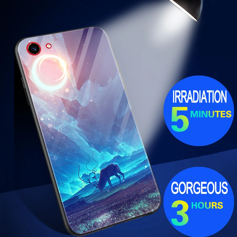 Starry night Shine luxury Case For BBK Vivo V9 Y85 / Y83 Y83A Y81 Tempered glass Luminous silicone cover For Vivo Y91 Y95 Y97 Starry night Shine luxury Case For BBK Vivo V9 Y85 / Y83 Y83A Y81 Tempered glass Luminous silicone cover For Vivo Y91 Y95 Y97