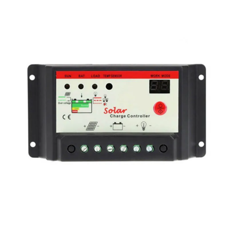 

10A 12V 24V Solar Cell panels Battery Charge Controller Timer for LED street lighting or solar home system