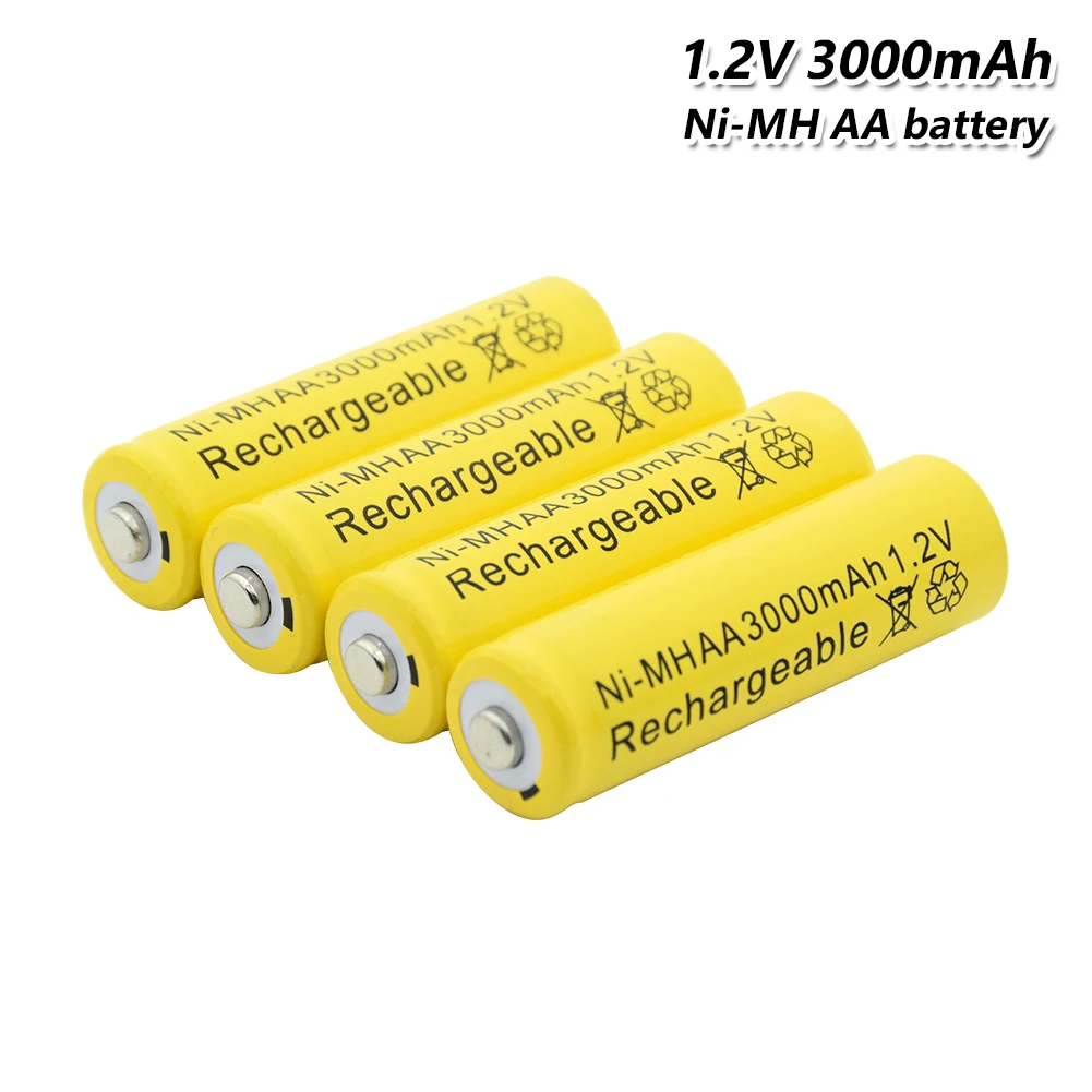 

4/8/12/16/20x Rechargeable 1.2 V High Quality 3000mAh Ni-mh Batteries 2A Nimh Bateria With Free Battery Box Stable Safe Battery