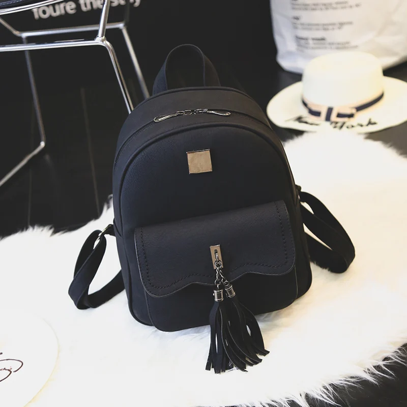 JANESPRI 2018 New Tassel Women Backpacks PU Leather Lady Backpacks High Quality Fashion Girls Backpack Cute School Bag Mochilas (11)