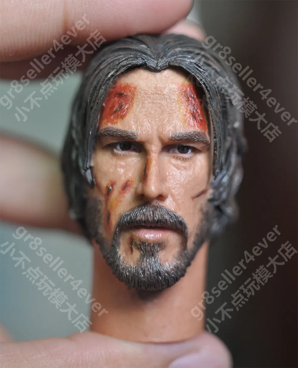 Новый 1/6 масштаб Keanu Ривз Джон уик битва поврежденная голова лепить fit 12 &quotтело|head