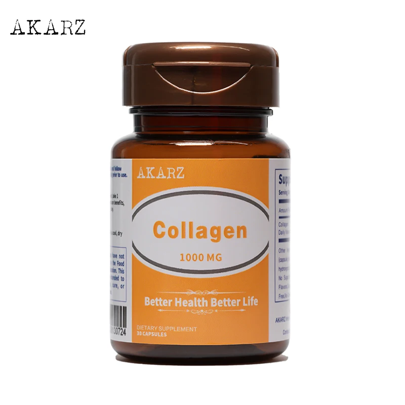 

Super effect Anti-Aging AKARZ Famous brand Collagen Natural Skin face body care 1000MG