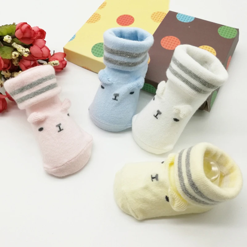 

Cotton Cute Newborn Baby Socks Baby Girls Boys Anti-Slip Sock Warm Autumn Winter Infant Soft Socks Toddler New Born Floor Sock