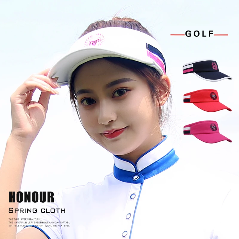 2019 جولف في الهواء الطلق الرياضة قبعة الشمس قناع قبعة المرأة الصيف واحد حجم كوريا فارغة أعلى مكافحة الأشعة فوق البنفسجية