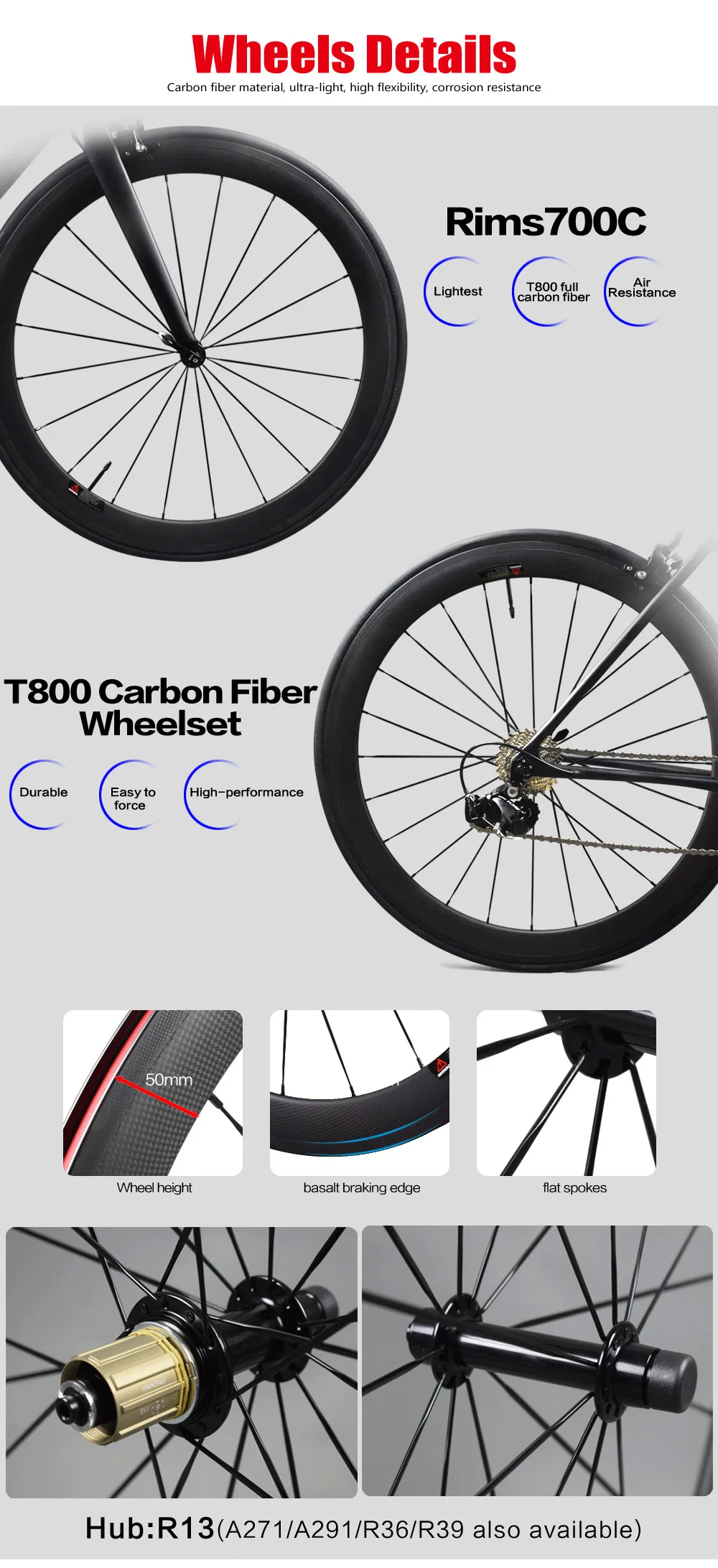 Flash Deal 2018 Ultralight only 6.3kg carbon road bike with 50mm carbon wheels 5800/R8000/9000 Groupset Toray T1100 bicicleta carbon bike 4