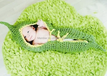 

baby acrylic wool bean sleeping bag photography props