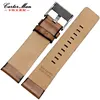 High quality Genuine  for diesel leather strap retro brown leather watchband men bracelet 22mm 24mm 26mm ► Photo 3/5