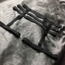 Новая мода пастельный Готический Бюст нижнее белье ремень с бретельками в клетку пояс с подвязками альтернатива Связывание сексуальное Фетиш белье бондаж