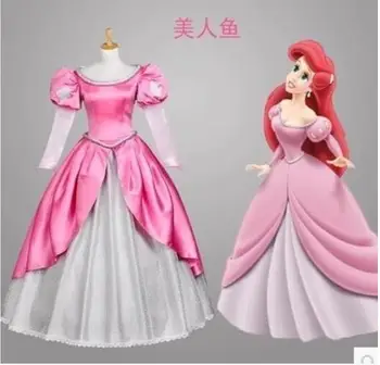 

Free shipping New Arrival The Little Mermaid Adult Ariel Cosplay Costume dress for party gift