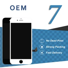 5pcs Original OEM Quality For iphone 7 7G LCD Touch Screen White Black No Dead Pixel Display Assembly Phone Replacement Parts