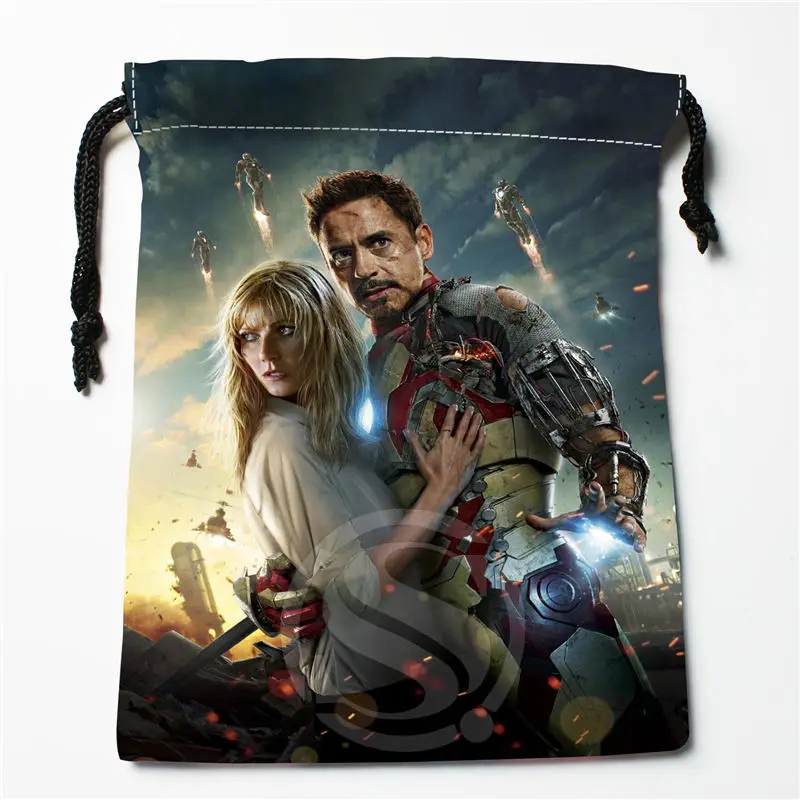 W 119 New Captain America avengers Custom Logo Printed receive bag Bag Compression Type drawstring bags
