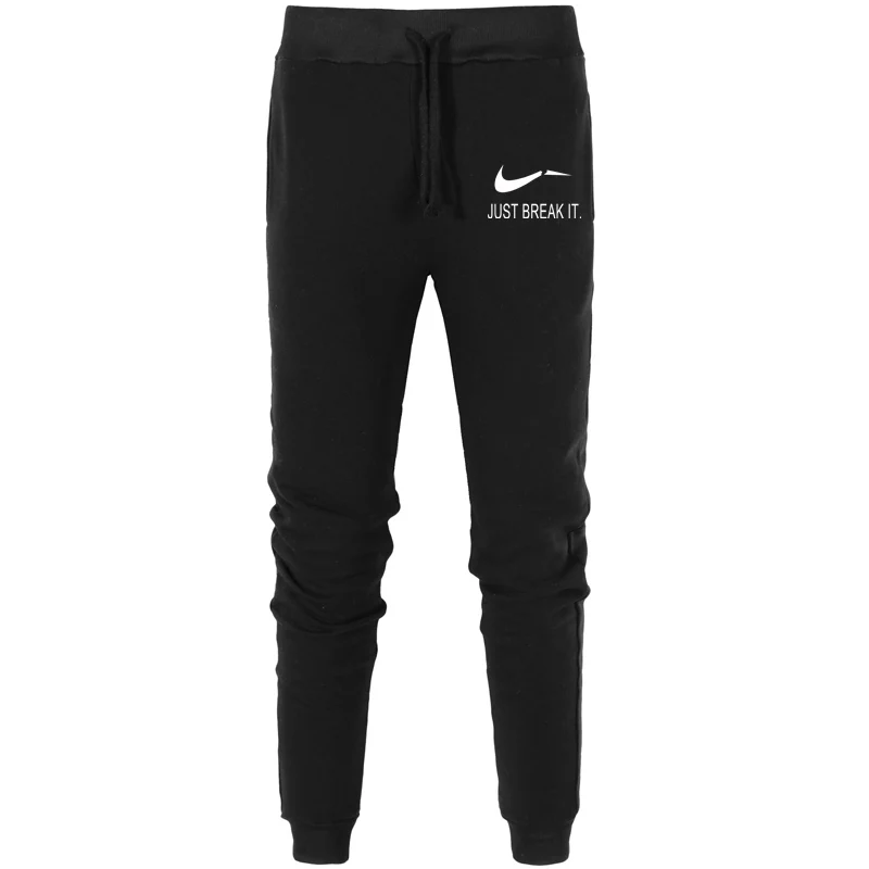 

Men Joggers pants cotton Trousers pantalon homme men Sweatpants Casual Pants Jogger grey black Elastic GYMS Fitness pants men