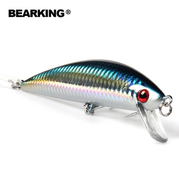 Bearking 1PCS sinking Minnow Fishing Lure Laser Hard Artificial Bait 3D Eyes 12cm 40g Fishing Wobblers Crankbait Minnows