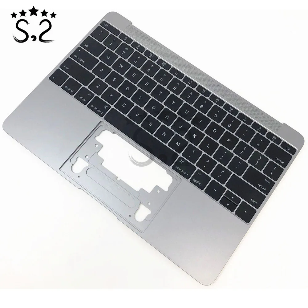 Серебряный чехол для Macbook A1534 Pro 12 &quotRetina Top Case Замена 99% Новый 2015|Клавиатуры замены|